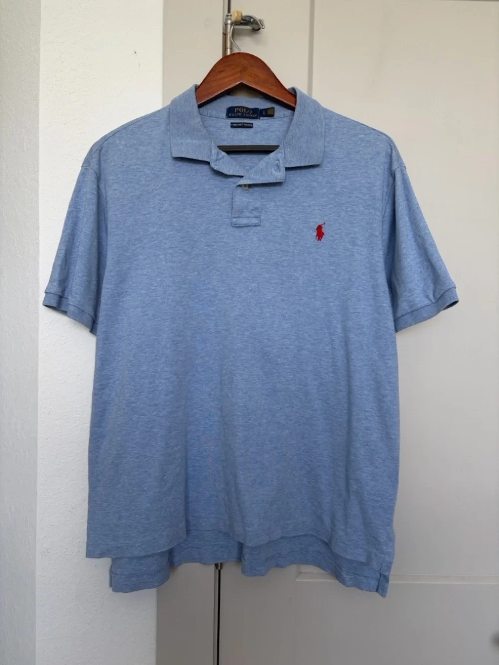 POLO RALPH LAUREN PIMA SOFT TOUCH POLO TOP BLUE MEN’S LARGE